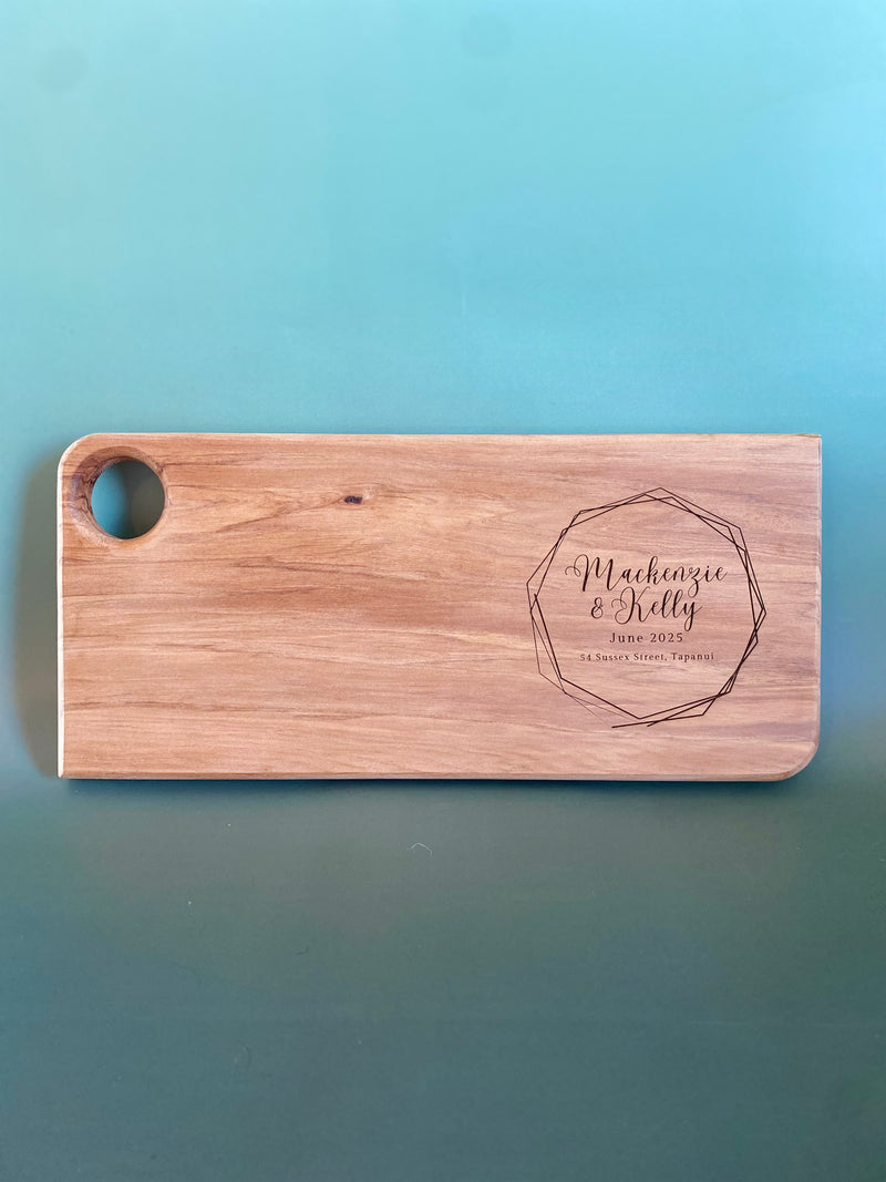 A gorgeous housewarming gift for a young couple, commemorating their first home.