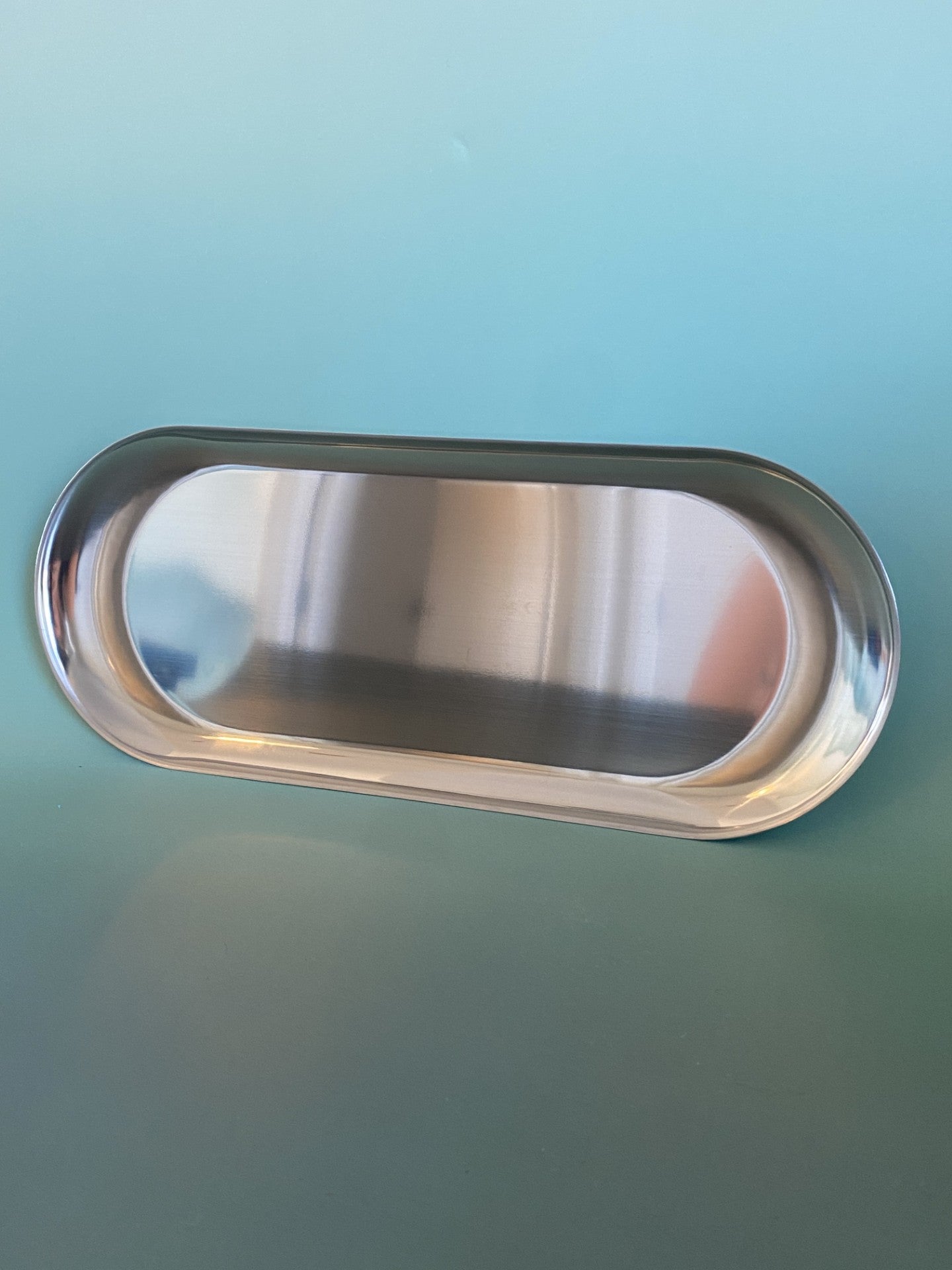 Silver Oval Plate - Large