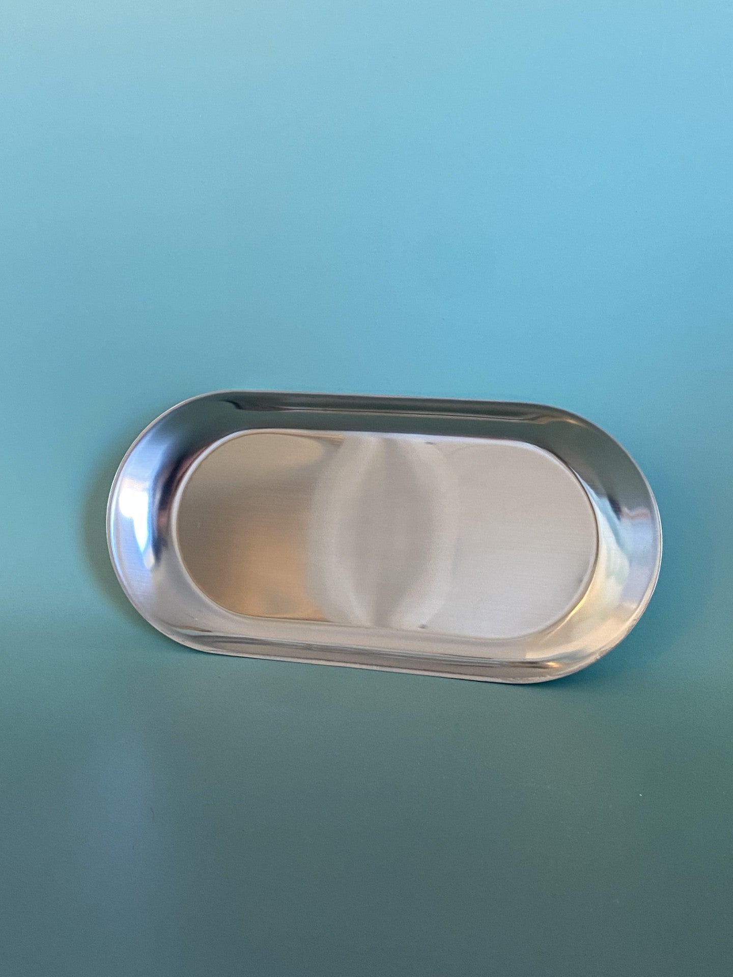 Silver Oval Plate - Medium