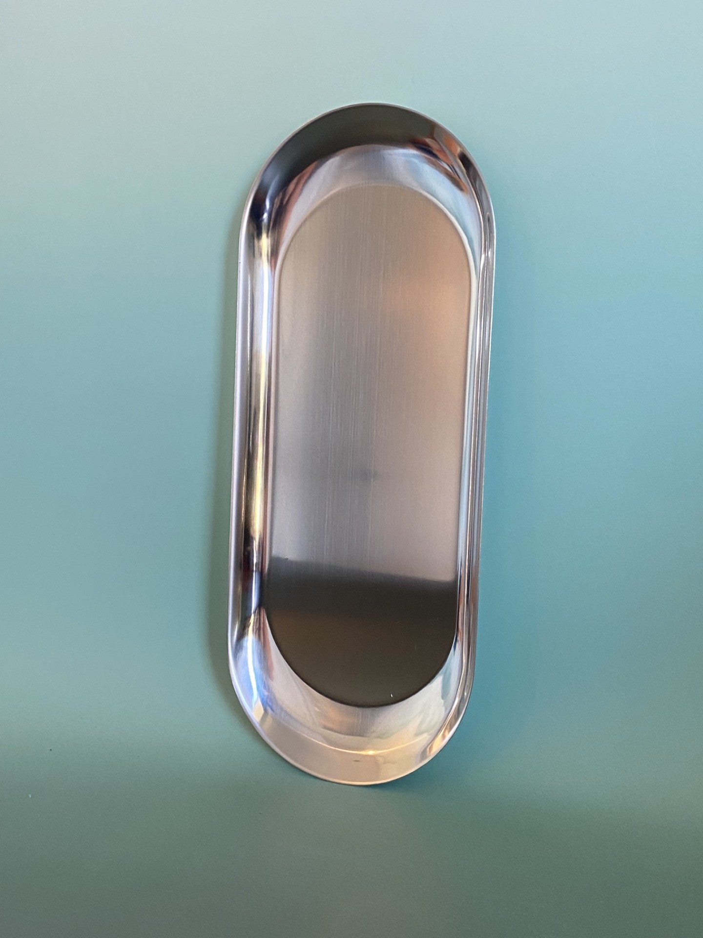 Silver Oval Plate - Medium